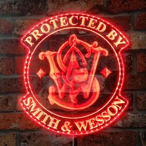 Smith & Wesson Logo RGB LED Sign