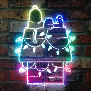 Snoopy Night Light RGB LED Sign