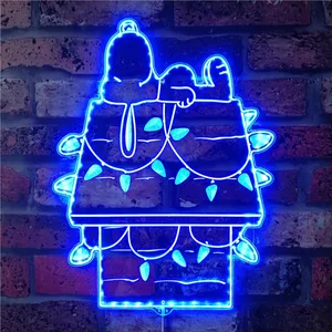 Snoopy Night Light RGB LED Sign