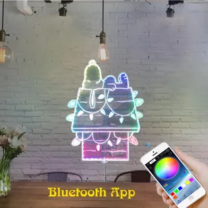 Snoopy Night Light RGB LED Sign