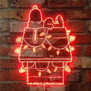 Snoopy Night Light RGB LED Sign