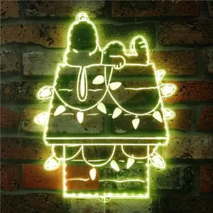 Snoopy Night Light RGB LED Sign