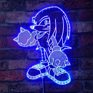 Sonic The Hedgehog Sonic Knuckles RGB LED Sign