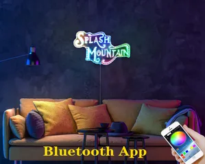 Splash Mountain Logo RGB LED Sign
