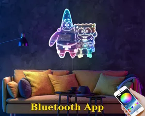 Spongebob Squarepants Spongebob and Patrick RGB LED Sign