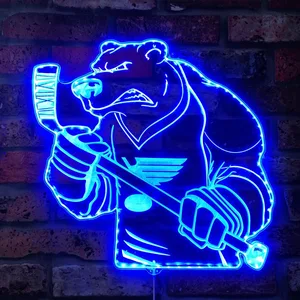 St Louis Blues Bardown RGB LED Sign