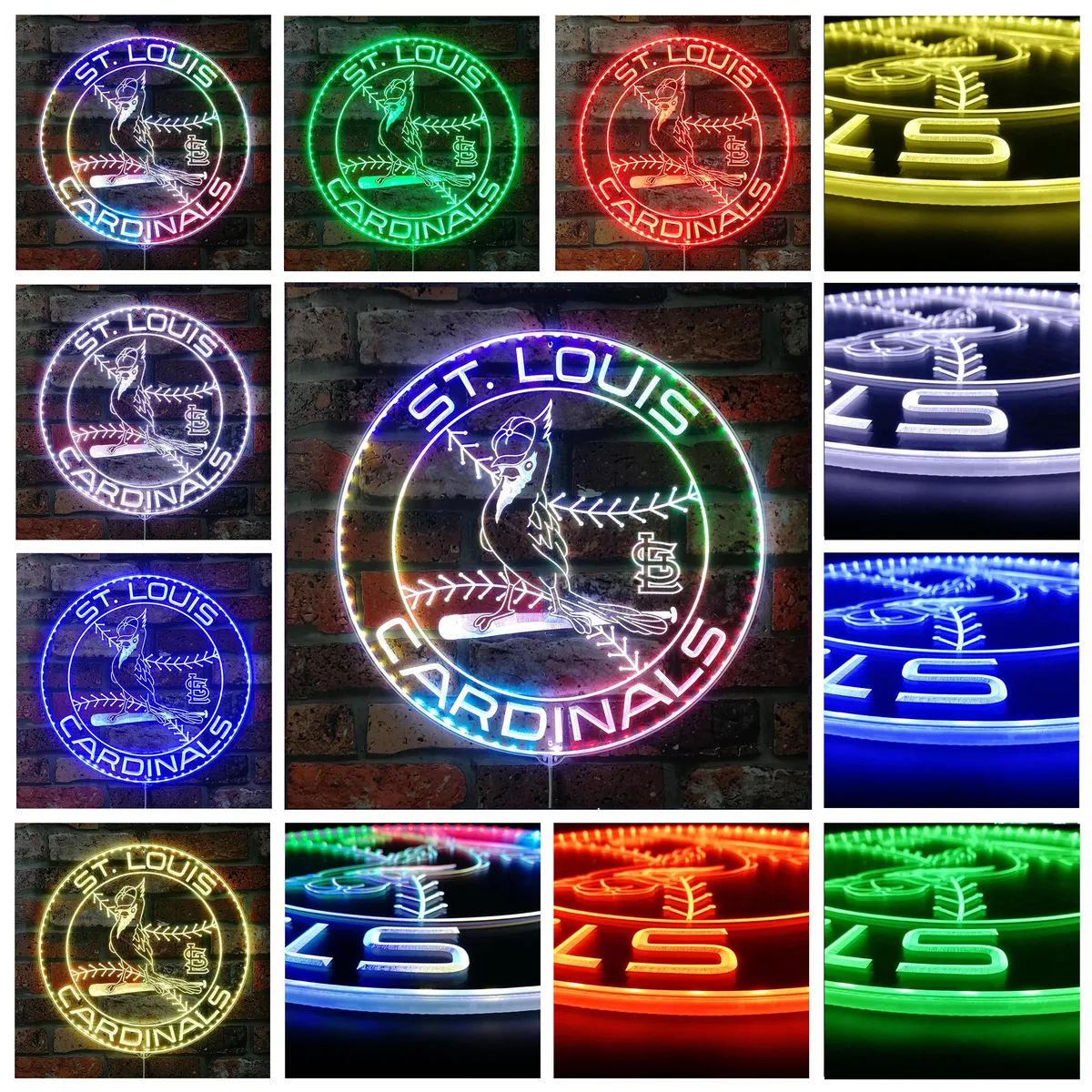 St Louis Cardinals Logo RGB LED Sign