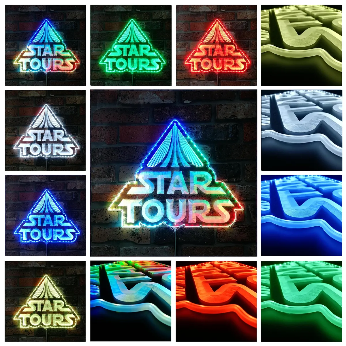 Star Tours Logo RGB LED Sign