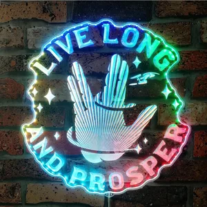 Star Trek Live Long and Prosper RGB LED Sign