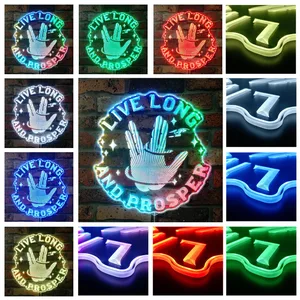 Star Trek Live Long and Prosper RGB LED Sign