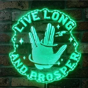 Star Trek Live Long and Prosper RGB LED Sign