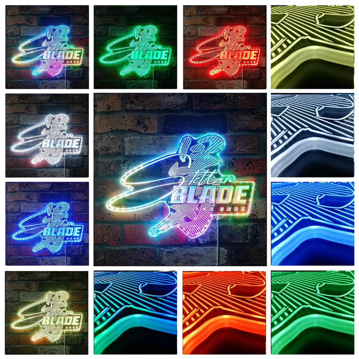 Stellar Blade Logo RGB LED Sign