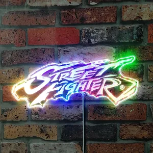 Street Fighter Logo RGB LED Sign