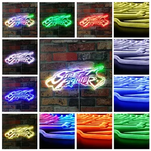 Street Fighter Logo RGB LED Sign