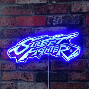 Street Fighter Logo RGB LED Sign