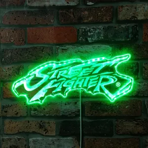 Street Fighter Logo RGB LED Sign