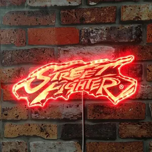 Street Fighter Logo RGB LED Sign