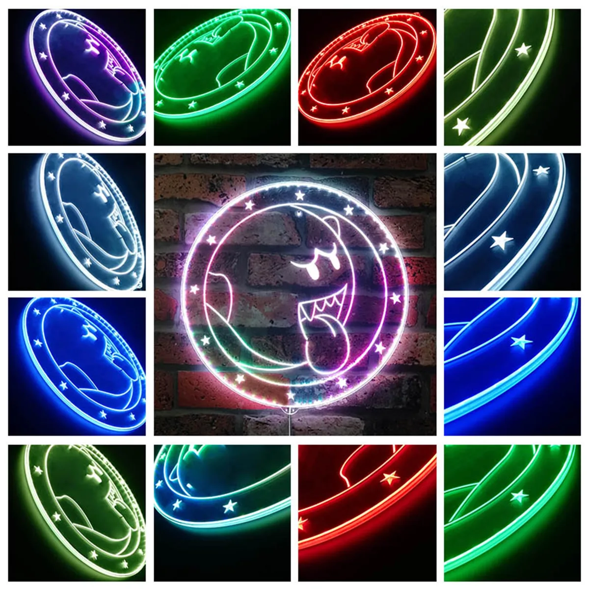 Super Mario Bros Boo RGB LED Sign