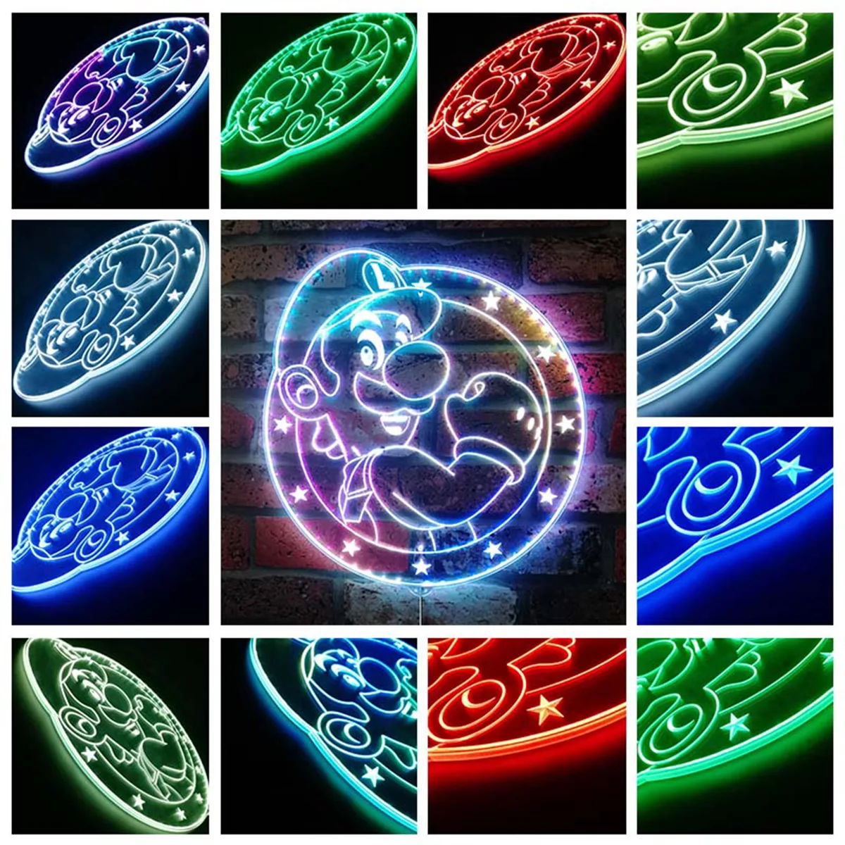 Super Mario Bros Luigi RGB LED Sign