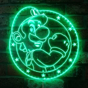 Super Mario Bros Luigi RGB LED Sign