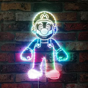 Super Mario Bros Mario Full RGB LED Sign