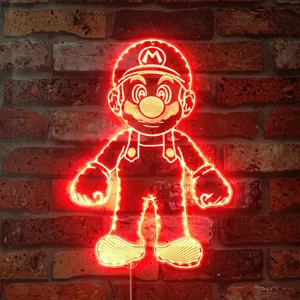 Super Mario Bros Mario Full RGB LED Sign
