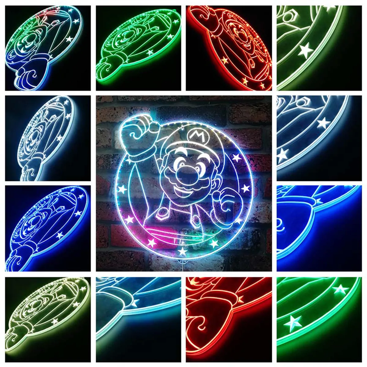 Super Mario Bros Mario RGB LED Sign
