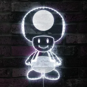 Super Mario Bros Mushroom Toad RGB LED Sign
