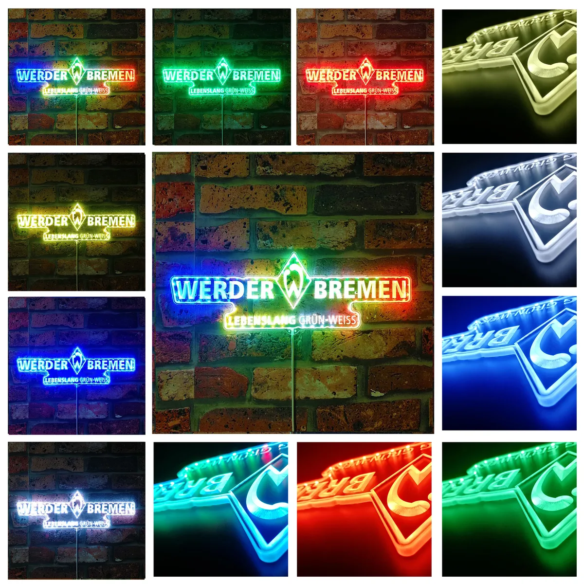 SV Werder Bremen Logo RGB LED Sign