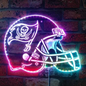 Tampa Bay Buccaneers Helmet Logo RGB LED Sign