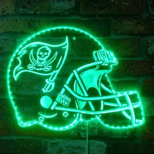 Tampa Bay Buccaneers Helmet Logo RGB LED Sign