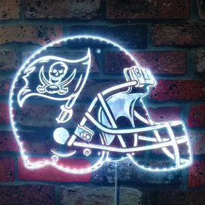 Tampa Bay Buccaneers Helmet Logo RGB LED Sign