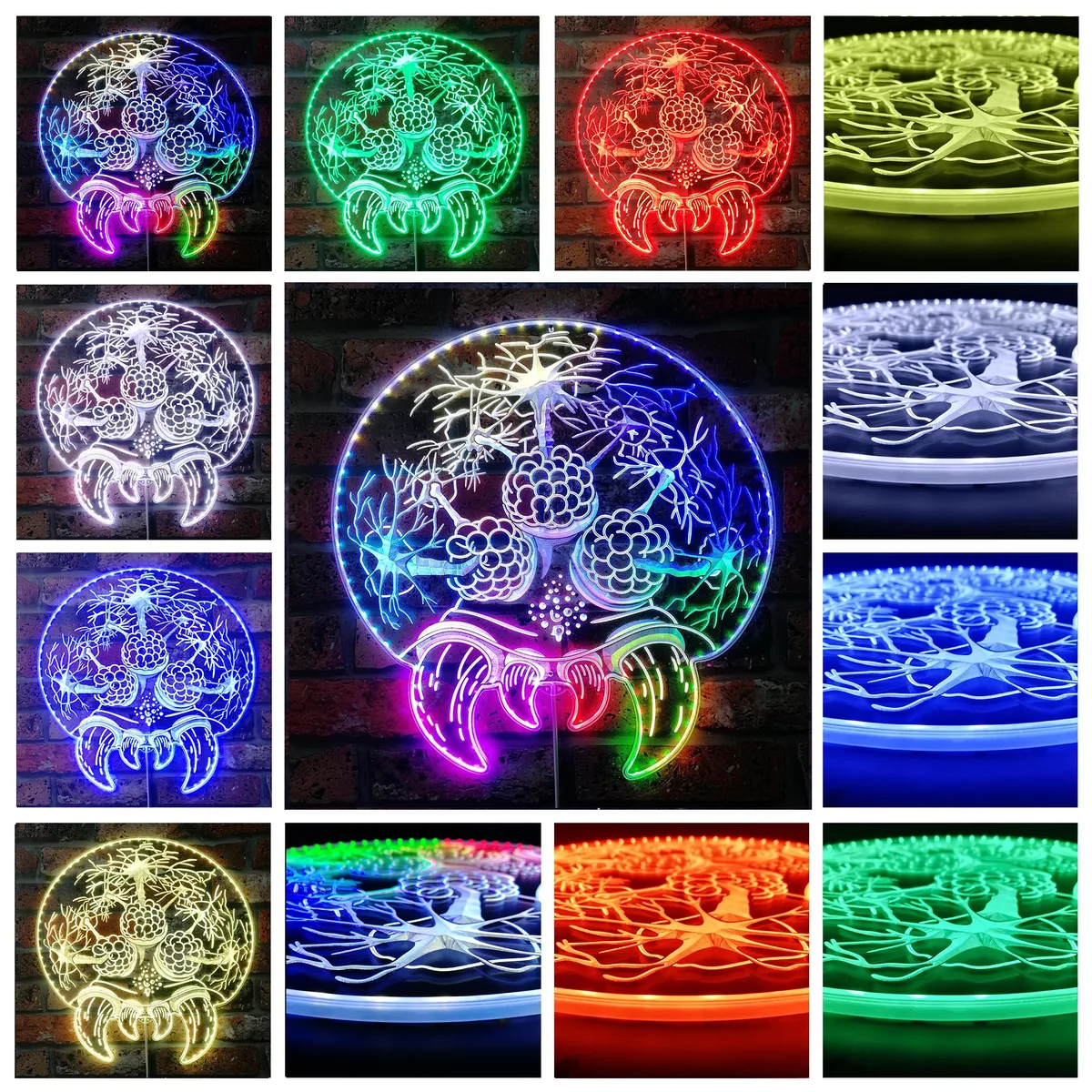 Terraria Brain of Cthulhu RGB LED Sign