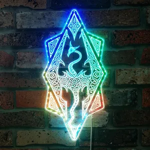 The Elder Scrolls Skyrim Dragon RGB LED Sign
