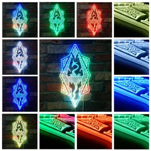 The Elder Scrolls Skyrim Dragon RGB LED Sign