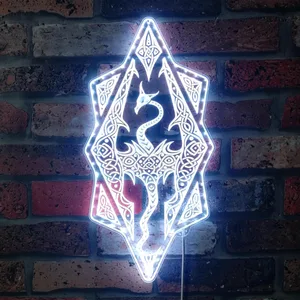 The Elder Scrolls Skyrim Dragon RGB LED Sign