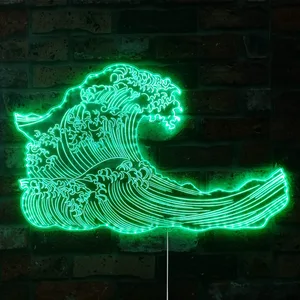The Great Wave Off Kanagawa Japanese Art RGB LED Sign