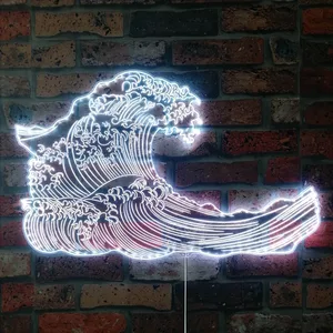 The Great Wave Off Kanagawa Japanese Art RGB LED Sign