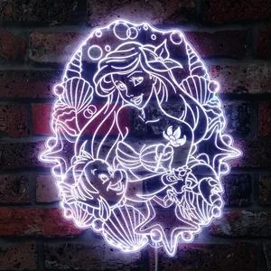 The Little Mermaid Ariel RGB LED Sign