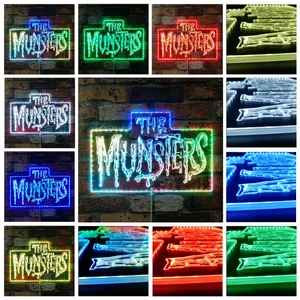 The Munsters Logo RGB LED Sign