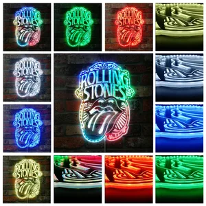 The Rolling Stones Logo RGB LED Sign