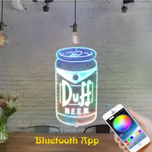 The Simpsons Duff Beer Can RGB LED Sign