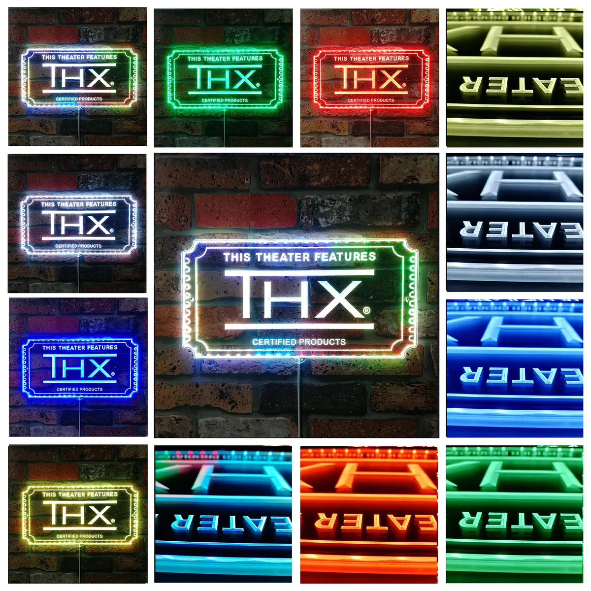 THX Theater Sign RGB LED Sign