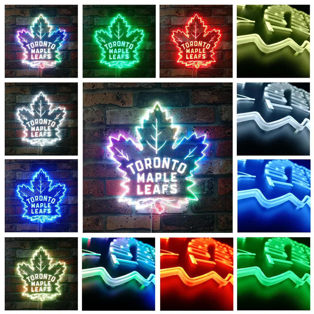 Toronto Maple Leafs Logo RGB LED Sign