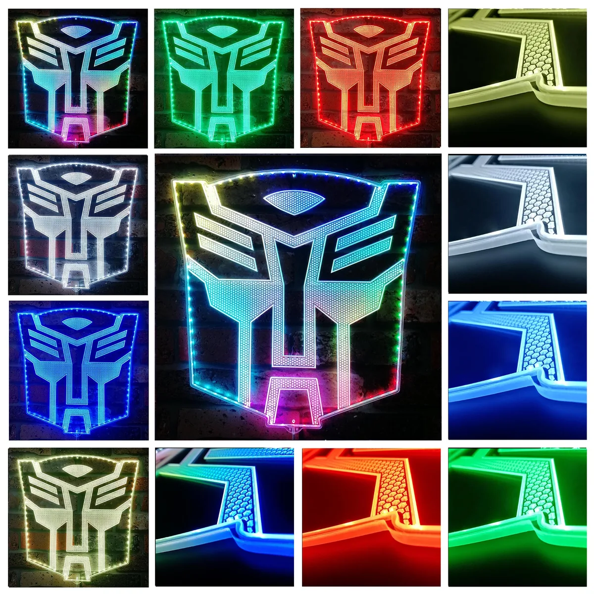 Transformers Autobots Icon RGB LED Sign