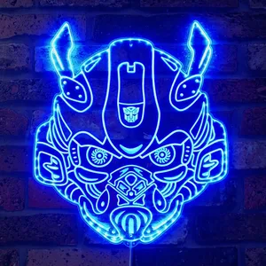 Transformers Bumblebee Head RGB LED Sign