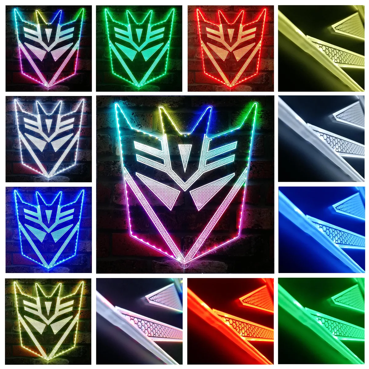 Transformers Decepticon Icon 2 RGB LED Sign