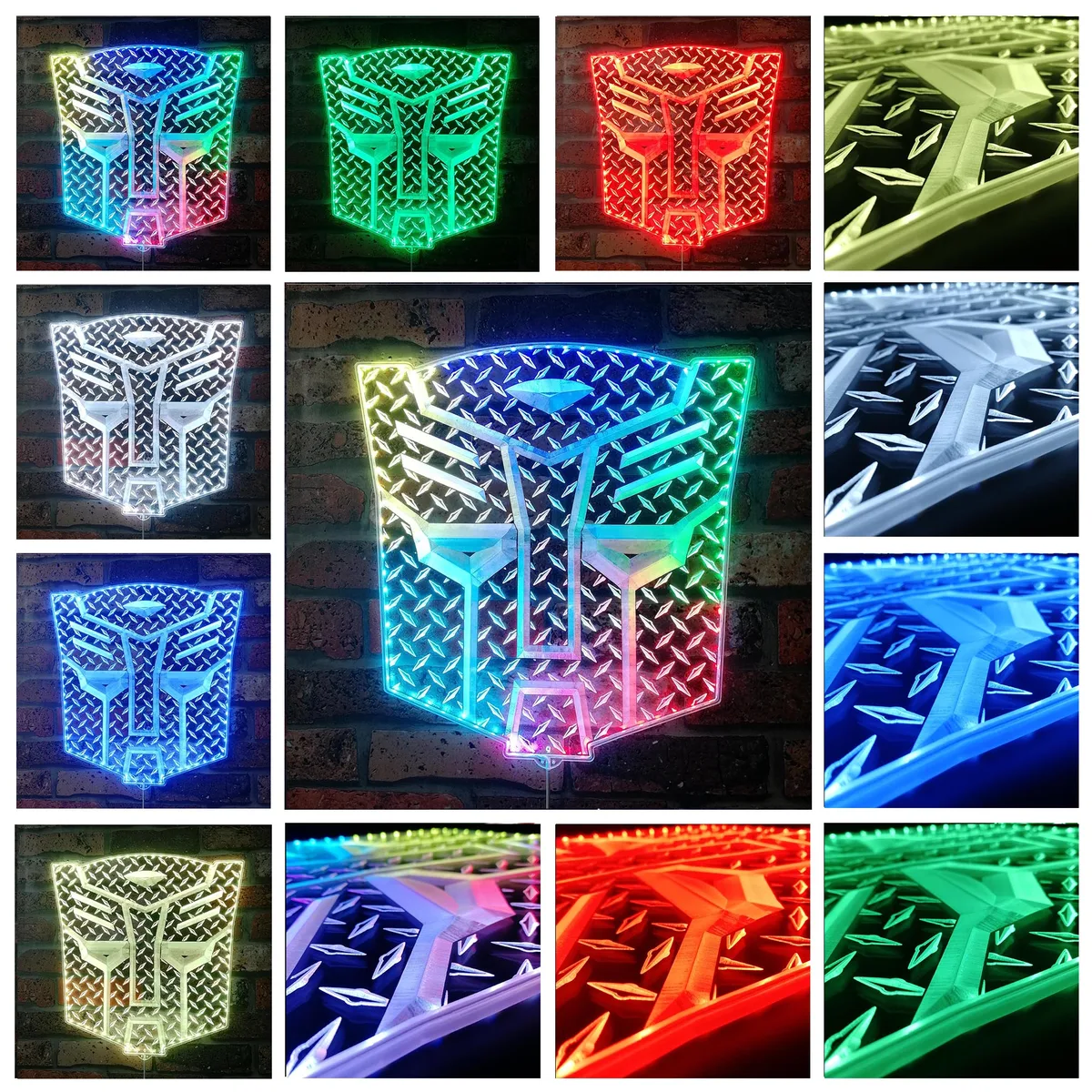 Transformers Optimus Prime Icon RGB LED Sign