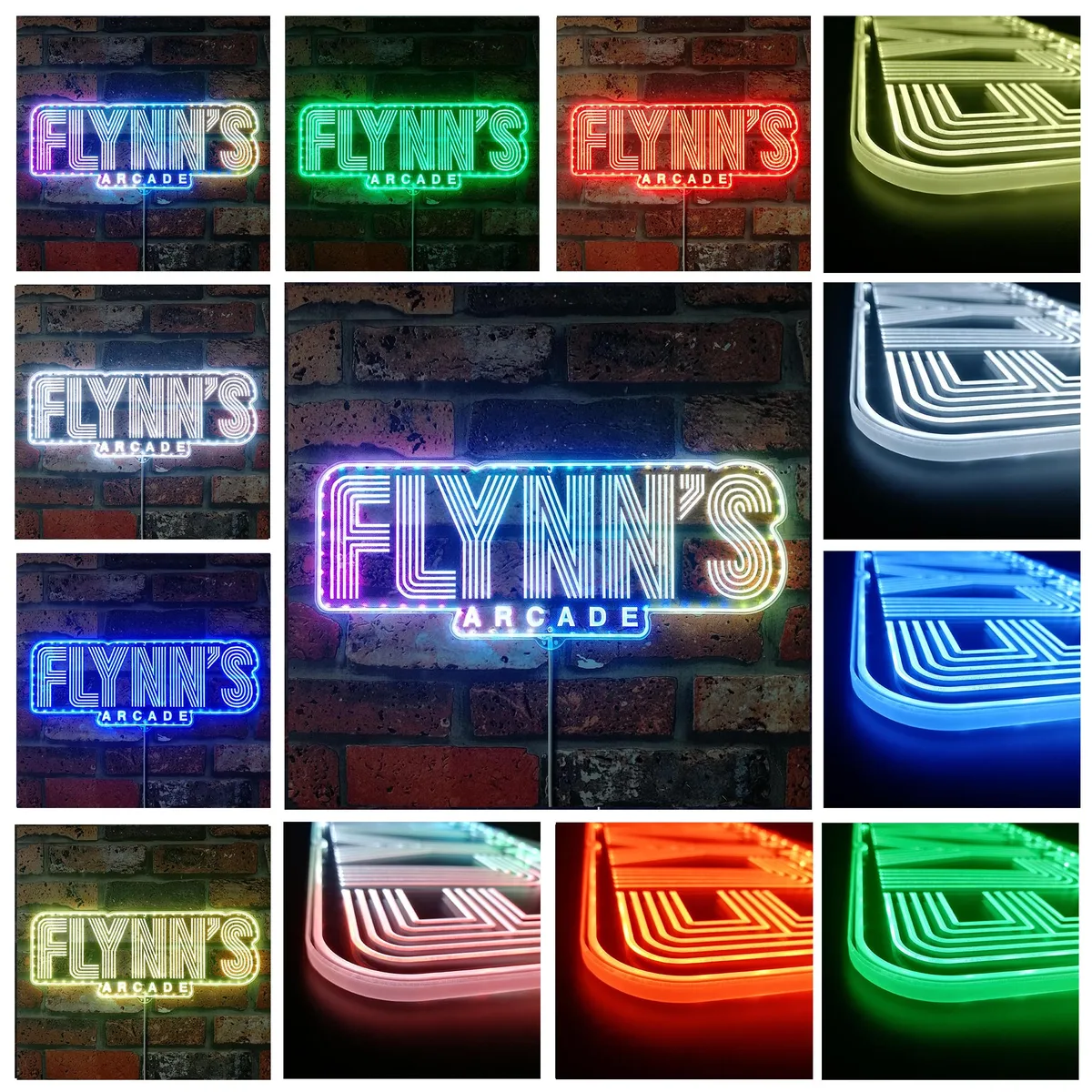 Tron Flynn's Arcade RGB LED Sign