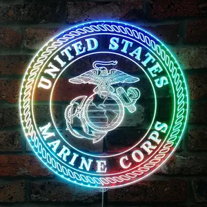 United States Marine Corps Logo RGB LED Sign